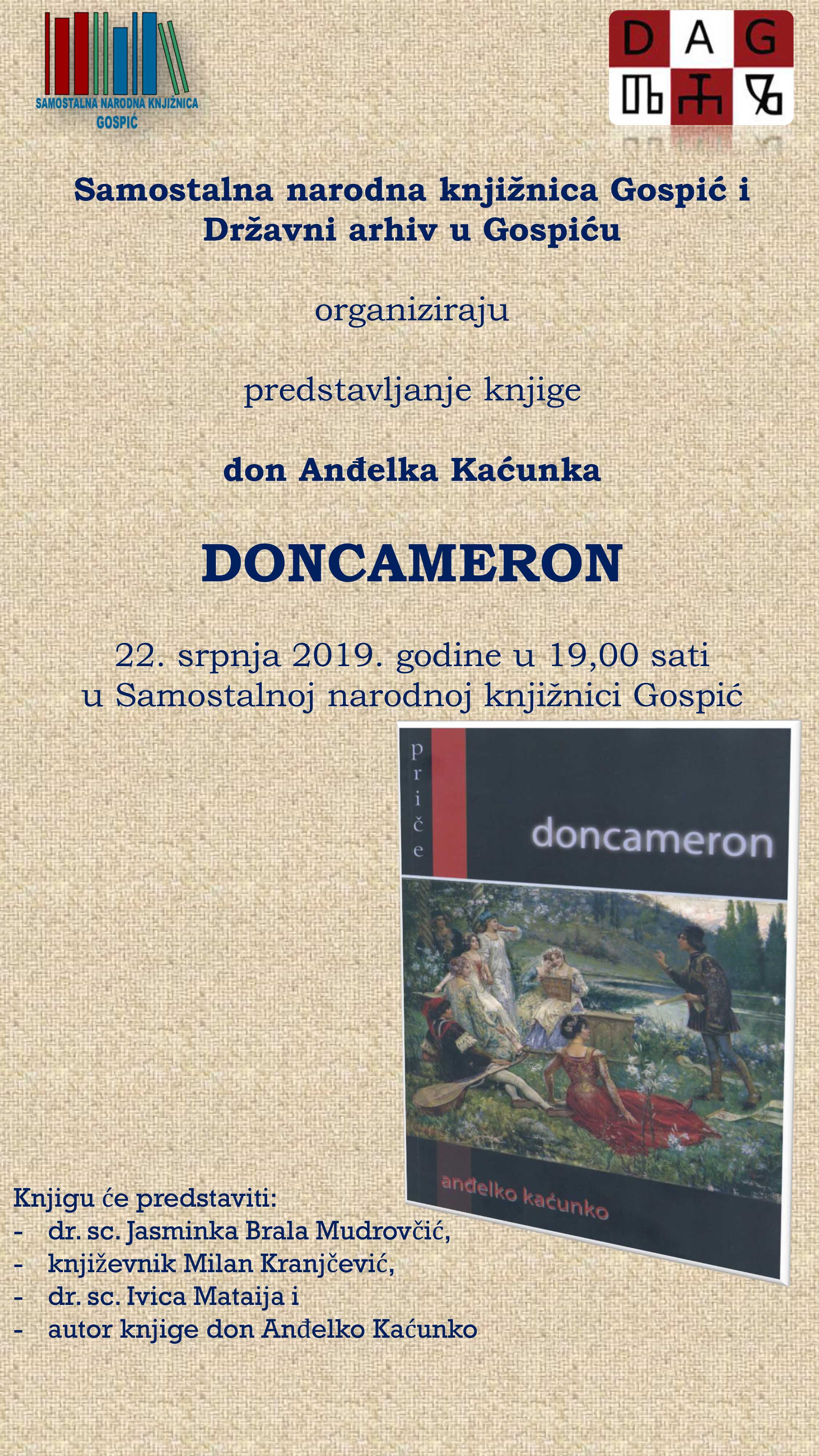 Predstavljanje knjige – Doncameron