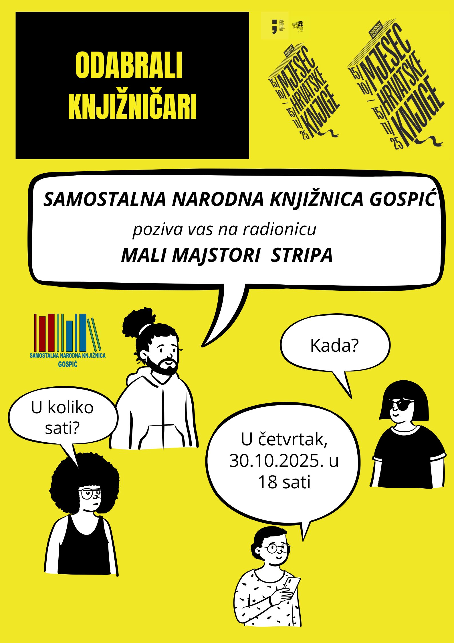 Pročitajte više o članku Mali majstori stripa u Samostalnoj narodnoj knjižnici Gospić!