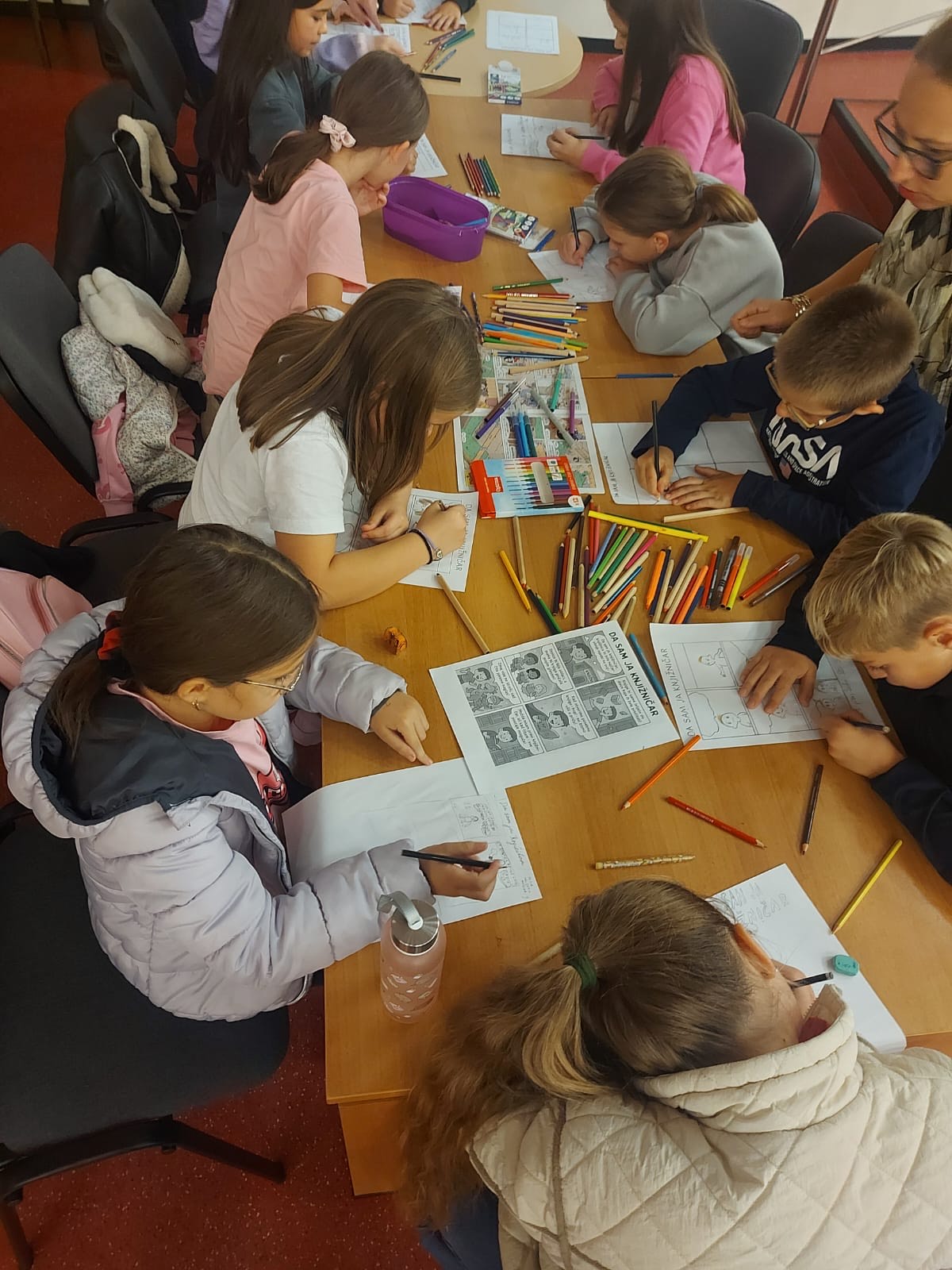 Pročitajte više o članku Mali majstori stripa u Samostalnoj narodnoj knjižnici Gospić